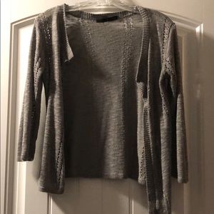 Gray cardigan